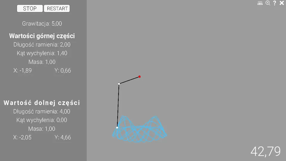 Double Pendulum - Screenshot 2